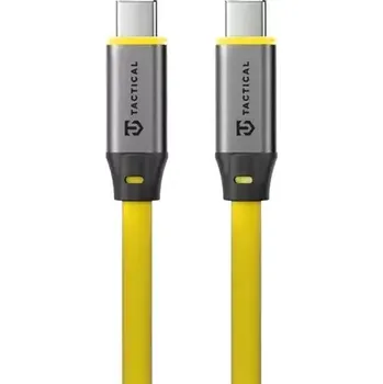 Datový kabel Tactical Fat Man 2.0 Cable USB-C/USB-C 1m Yellow (8596311292361)