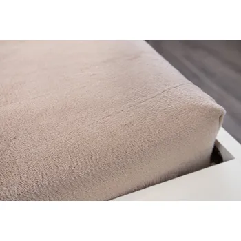 Bytový textil Podpěrová s.r.o. Prostěradlo hřejivé MIKROFLANEL hnědé 180x200 cm