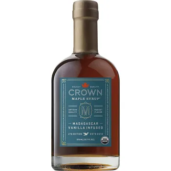 Sirup Javorový sirup Crown Maple Madagascar Vanilla Infused, 250 ml
