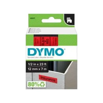 Tiskárna štítků Páska Dymo D1 - červená, šířka 12 mm, návin 7 m, černé písmo