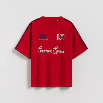 Chlapecké tričko Reserved - Bavlněné tričko s&nbsp;potisky - červená - 872HR-33X - 872HR-33X-158