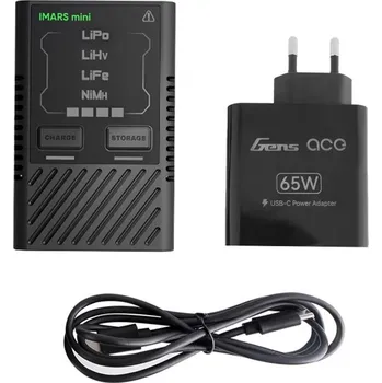 Baterie pro airsoftovou zbraň Gens ace Univerzální nabíječ iMars mini G-Tech 60W s nabíječkou pro LiPo, LiHV, LiFe, NiMH