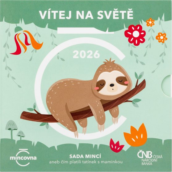 Sada oběžných mincí 2026 Narození dítěte stand