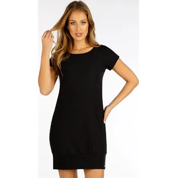 Oblečení a móda Dámské tunikové šaty LITEX černé volný střih L