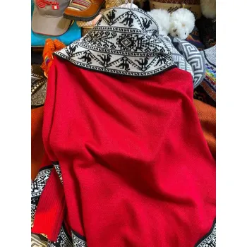 Dámské pončo Pončo červené