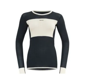 Dámská móda Devold Wool Mesh Shirt Women (151-226) 284C INK/OFFWHITE modrá M