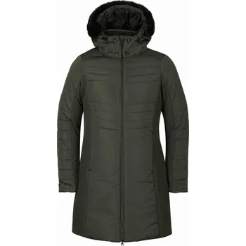 Dámský kabát Alpine Pro NORGA dámský zelený zimní kabát s membránou POUZE XL (VÝPRODEJ) + DÁREK