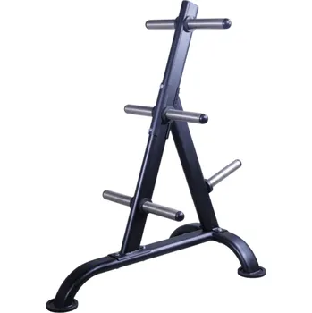 Tyč činky Stojan na kotouče LIFEMAXX; Weightplate rack, černý