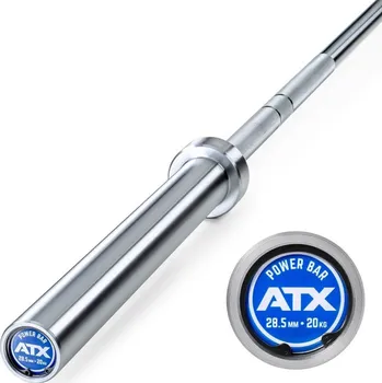 Tyč činky Olympijská osa ATX Power Bar 2200/50 mm, úchop 28,5 mm
