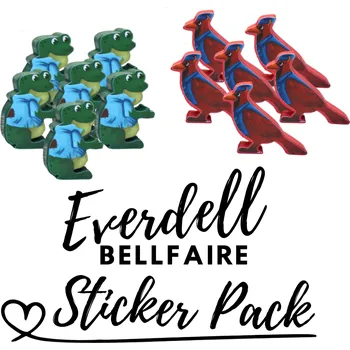 Příslušenství k deskovým hrám MeepleStickers Samolepky pro Everdell Bellfaire
