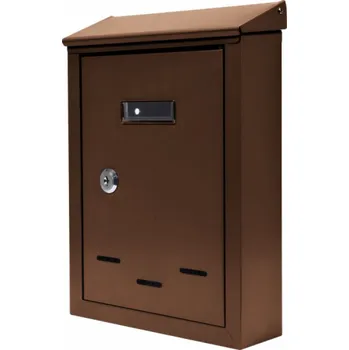 Poštovní schránka Hnědá poštovní schránka 285 x 200 x 60 mm (78542)