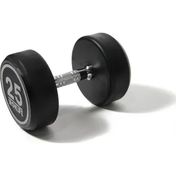 Tyč činky Jednoruční činka pogumovaná IRONLIFE 25 kg
