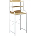 Koupelnový regál GIORGIO nad pračku, bílá/dub sonoma + vyzvednutí ZDARMA