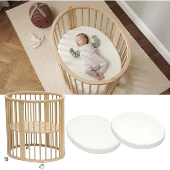 Dětská postýlka STOKKE Sleepi Mini Postýlka V3 Natural + matrace a prostěradlo
