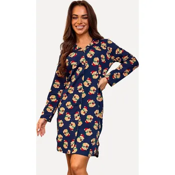 Cornette 104/474 Teddy 7 long/r 3XL-5XL dámská košile bez knoflíků tmavě modrá 3xl