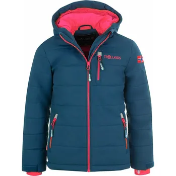 Dívčí bunda Trollkids Dunkelblau/ Pink 8971310 128