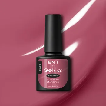 Lak na nehty ENII NAILS Gel laK Ceramic 24 Marsala - gelový lak bez HEMA, 10 ml