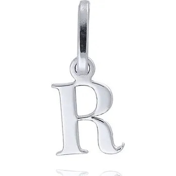 Přívěsek MOISS přívěsek z bílého zlata PÍSMENO R