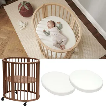 Dětská postýlka STOKKE Sleepi Mini Postýlka V3 Warm Brown + matrace a prostěradlo