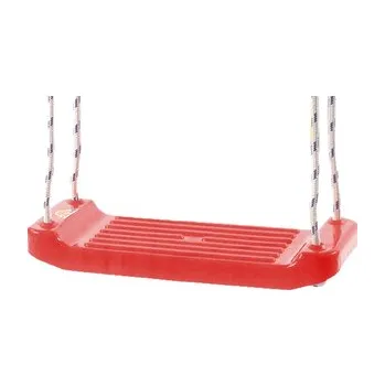 Dětská houpačka Houpačka plastová (prkénko) červená v síťce