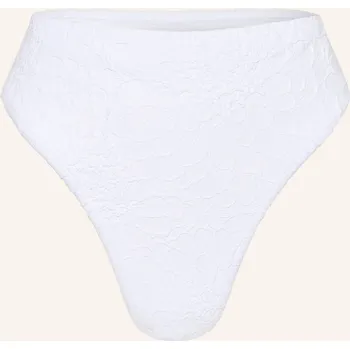 Dámské plavky Farm Rio Dámské Vysoké Bikiny White Gerbera Daisy, bílá, 34