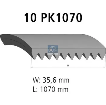 ozubený klínový řemen DT Spare Parts 2.15410