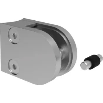 Zábradlí Hahn Steel Držák skla 50 x 40 mm pro sloupek O42,4 mm, model 20 – ZAMAK slitina, surový stav