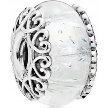 Přívěsek Charms ze skla Murano ze stříbra, přívěsek beads stříbrný stříbro 925