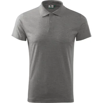 Pánská košile Malfini Single J. 180 Pánská polokošile 202 tmavě šedý melír XXXL