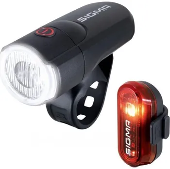 Cyklosvítilna SIGMA Světla AURA 30/CURVE v sadě, přední+zadní (VÝPRODEJ)