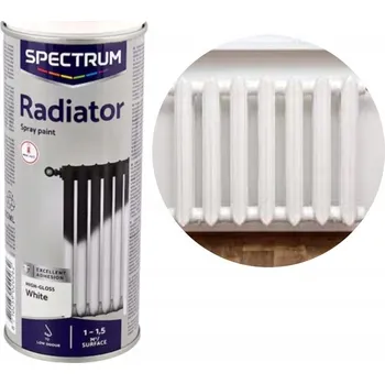 Barva ve spreji Barva barva Spectrum na kov, tepelně odolná, sprej bílý lesk 0,40 l