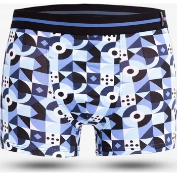 Boxerky Pánské boxerky slipy bavlněné Černé Modré MyStars Abstraktní vzor 3XL