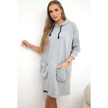 Dámské šaty Kesi šaty pro běžné nošení, teplákové, délka ke kolenům, velikost M/L