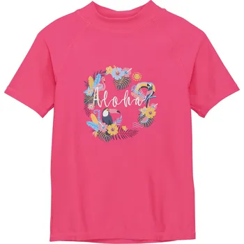 Kojenecké plavky Color Kids - Koupací triko - Knockout Pink -Aloha Varianta:: 98