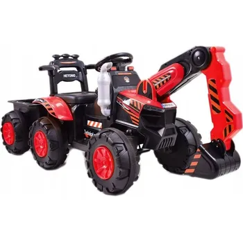 autíčko TRAKTOR, BAGR NA AKUMULÁTOR + PŘÍVĚS, DÁLKOVÉ OVLÁDÁNÍ / HT9158