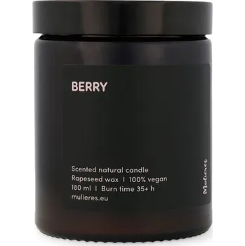 Svíčka Mulieres Vonná svíčka ve skle - lesní ovoce 180 ml až 35 hodin hoření