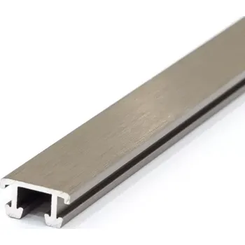 Stavební profil Lišta listela ALEXO 12,5 mm, 2.5 m, elox champagne (Listela ALEXO hliník 12,5mm elox champagne)