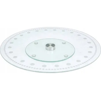 Otočná skleněná servírovací tác 30 cm