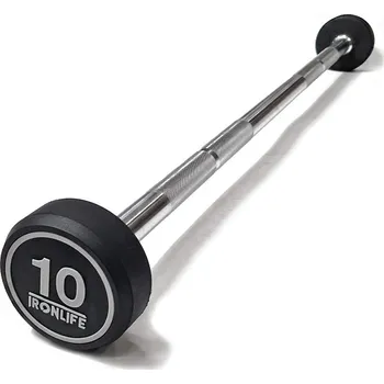 Obouruční činka rovná IRONLIFE 10 kg
