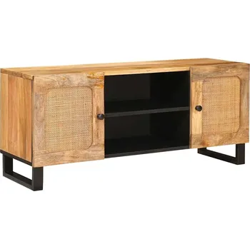 Televizní stolek vidaXL Televizní skříň Hnědá 105 x 33 x 46 cm Masivní mangové dřevo [4018044]