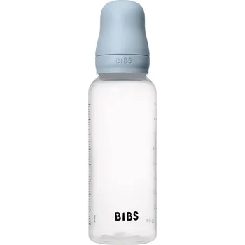 dudlíky BIBS antikoliková láhev se silikonovým dudlíkem 270ml - Baby Blue