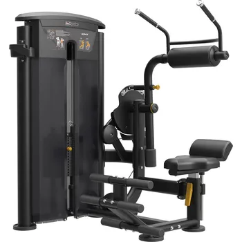 Posilovací stroj IMPULSE Abdominal/Back Extension - černý rám + černé čalounění Posilovací stroj Abdominal/Back Extension 72 kg