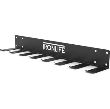 Vertikální držák na tyče IRONLIFE Multi-Use Hanger, nástěnný, pro 7 ks