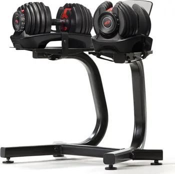 Jednoruční činky s automatickým nastavením zátěže BOWFLEX 552i, 2-24 kg (pár) + stojan na činky