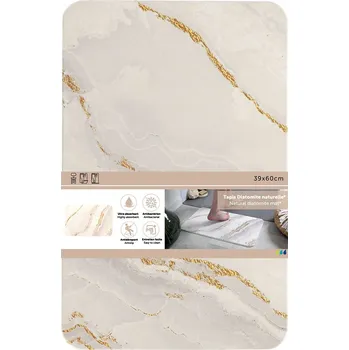 Koupelnová předložka Koupelnová předložka 39x60 cm Mramorová Pod sprchu Rychleschnoucí