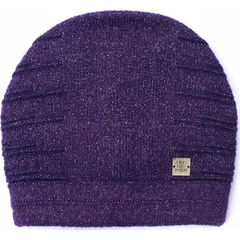 Pokrývka hlavy Szaleo zimní čepice beanie fialová, univerzální velikost