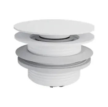 Sifon Zátka umyvadlová Click-Clack bez přepadu kulatý Excellent bílá