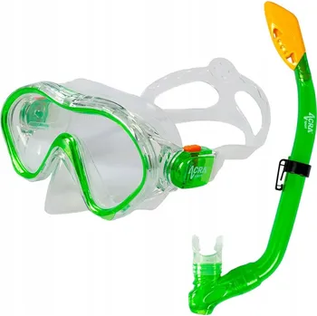 Vodní sport ACRA Potápěčská sada 2 v 1 PRO DĚTI, ZELENÁ, potápěčské brýle + šnorchl