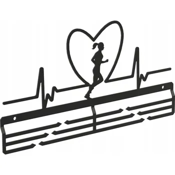 Věšák Věšák na medaile HEARTBEAT WOMEN PULS BĚŽKYNĚ