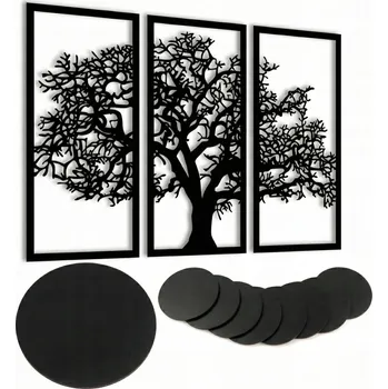 Obraz BAOBAB - Dřevěný obraz na zeď do obýváku, ložnice, pokoje, kuchyně - Ažurová dekorace M